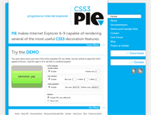 Tablet Screenshot of css3pie.com